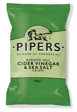 PIPERS BURROWHILL CIDER VINEGAR & SEA SALT CRISPS 150G - Vino Wines