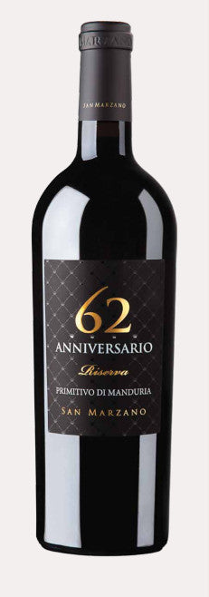 CANTINE SAN MARZANO 62 ANNIVERSARIO PRIMITIVO DI MANDURIA - Vino Wines